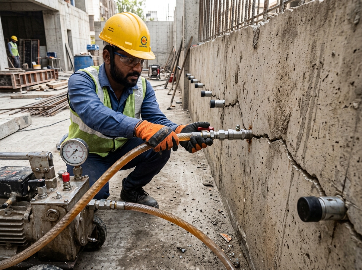 Pressure Injection Grouting by S.K. Enterprises